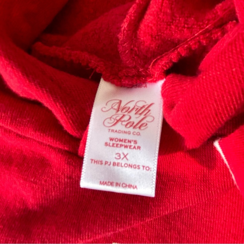 Plus Size Holiday Pajama Set 3XL - Picture 3 of 5